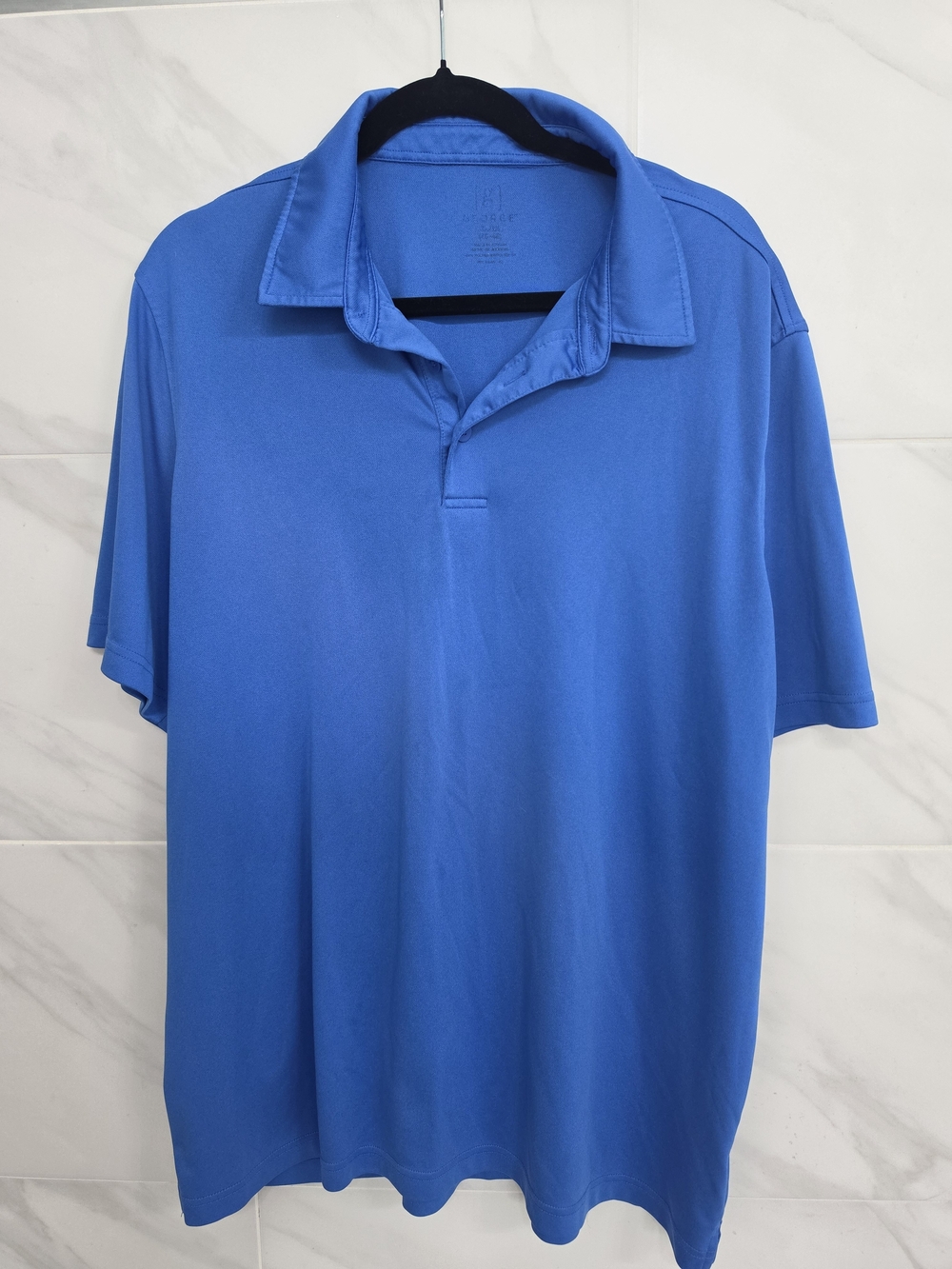 George Men's Polo Shirt in Bright Blue